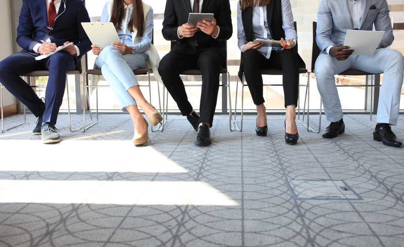 people waiting for interview